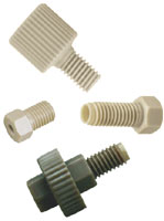 VICI Jour PEEK Nuts, Long Hex-head for Double Ferrules, 5/pkg - JR-5510-5 - Click Image to Close